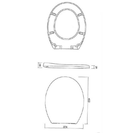 Cersanit K98-0074 - Assento de sanita PRESIDENT SoftClose branco