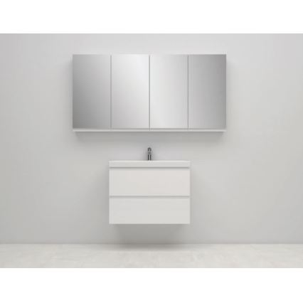 Cersanit S590-030 - Armário de banheiro com espelho MODUO 80x40 cm