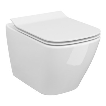 Cersanit S701-405-ECO - Sanita suspensa com assento CITY cerâmica/branco