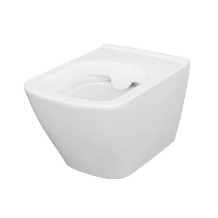 Cersanit S701-405 - Sanita suspensa com assent CITY SQUARE cerâmica/branco