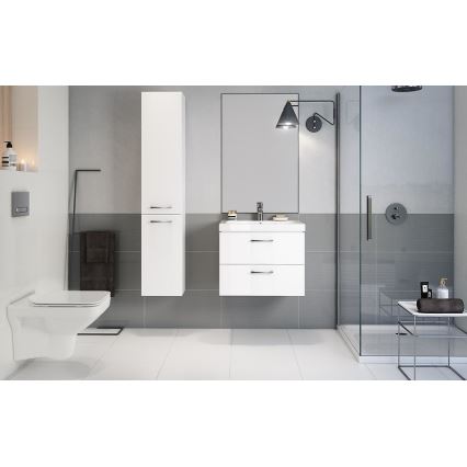 Cersanit S801-142-DSM - Armário suspenso para casa de banho com bacia ELODY PLUS 46x60 cm branco