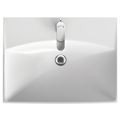 Cersanit S801-142-DSM - Armário suspenso para casa de banho com bacia ELODY PLUS 46x60 cm branco
