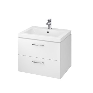 Cersanit S801-147-DSM - Armário suspenso para casa de banho com bacia ELODY 46x60 cm branco