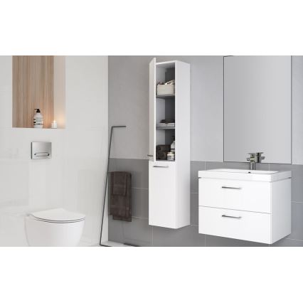 Cersanit S801-149-DSM - Armário suspenso para casa de banho com bacia ELODY 46x80 cm branco