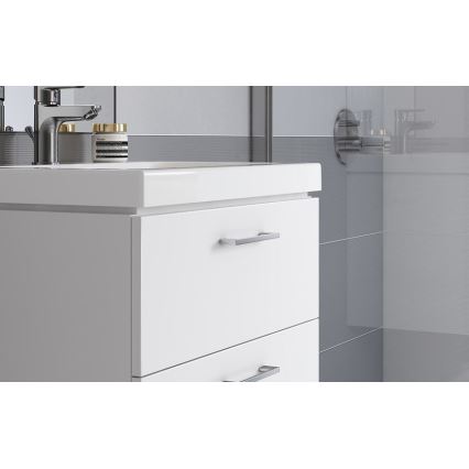 Cersanit S801-149-DSM - Armário suspenso para casa de banho com bacia ELODY 46x80 cm branco