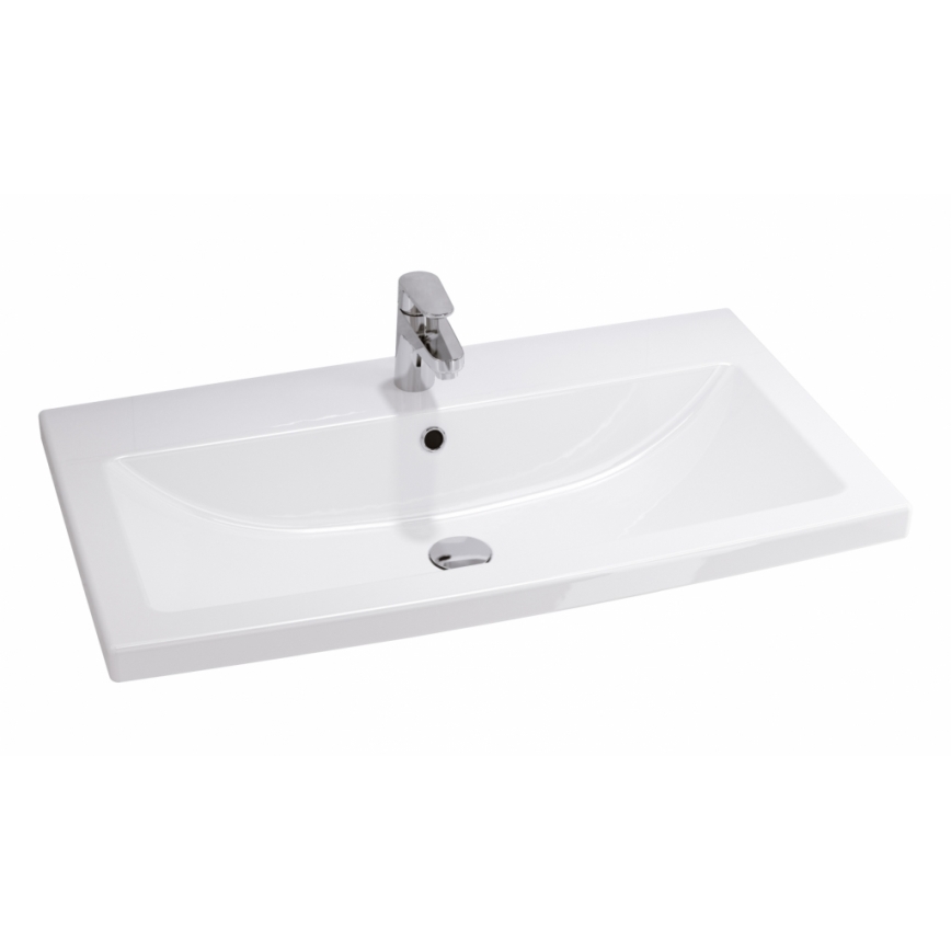 Cersanit S801-149-DSM - Armário suspenso para casa de banho com bacia ELODY 46x80 cm branco