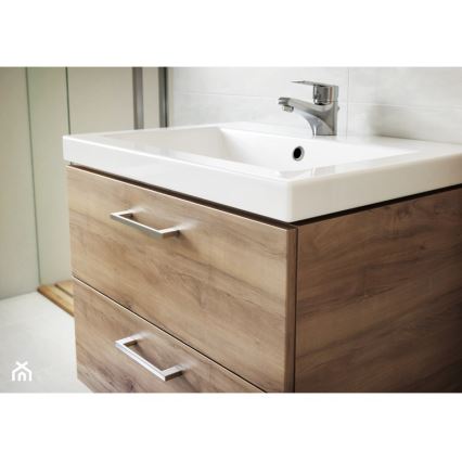 Cersanit S801-153-DSM - Armário suspenso para casa de banho com bacia ELIS 46x50 cm nogueira