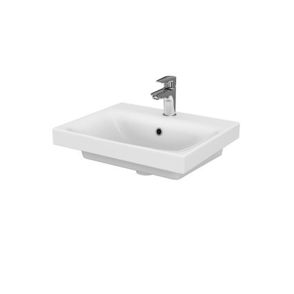 Cersanit S801-230-DSM - Armário suspenso para casa de banho com bacia MEDDIE 62x50 cm branco