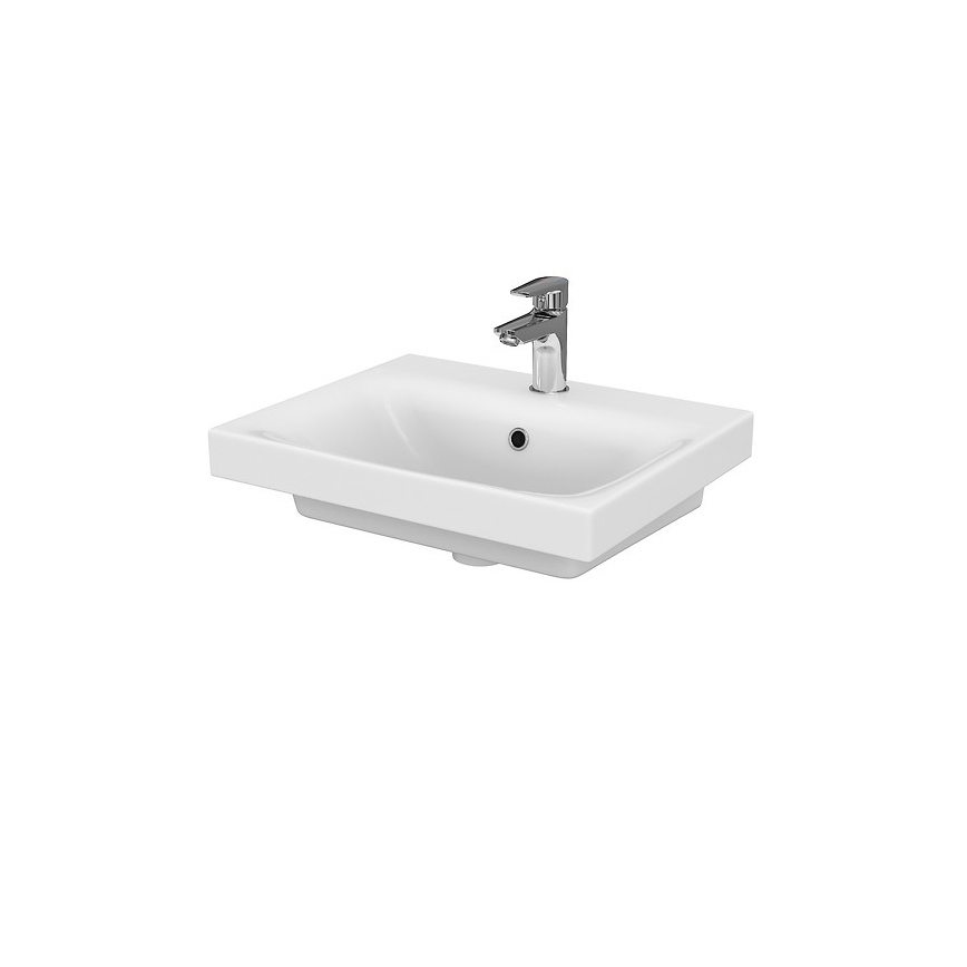 Cersanit S801-230-DSM - Armário suspenso para casa de banho com bacia MEDDIE 62x50 cm branco