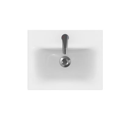 Cersanit S801-230-DSM - Armário suspenso para casa de banho com bacia MEDDIE 62x50 cm branco