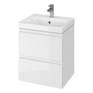 Cersanit S801-230-DSM - Armário suspenso para casa de banho com bacia MEDDIE 62x50 cm branco