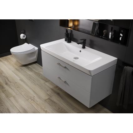 Cersanit S801-338-DSM - Armário suspenso para casa de banho com bacia ELODY 46x80 cm branco