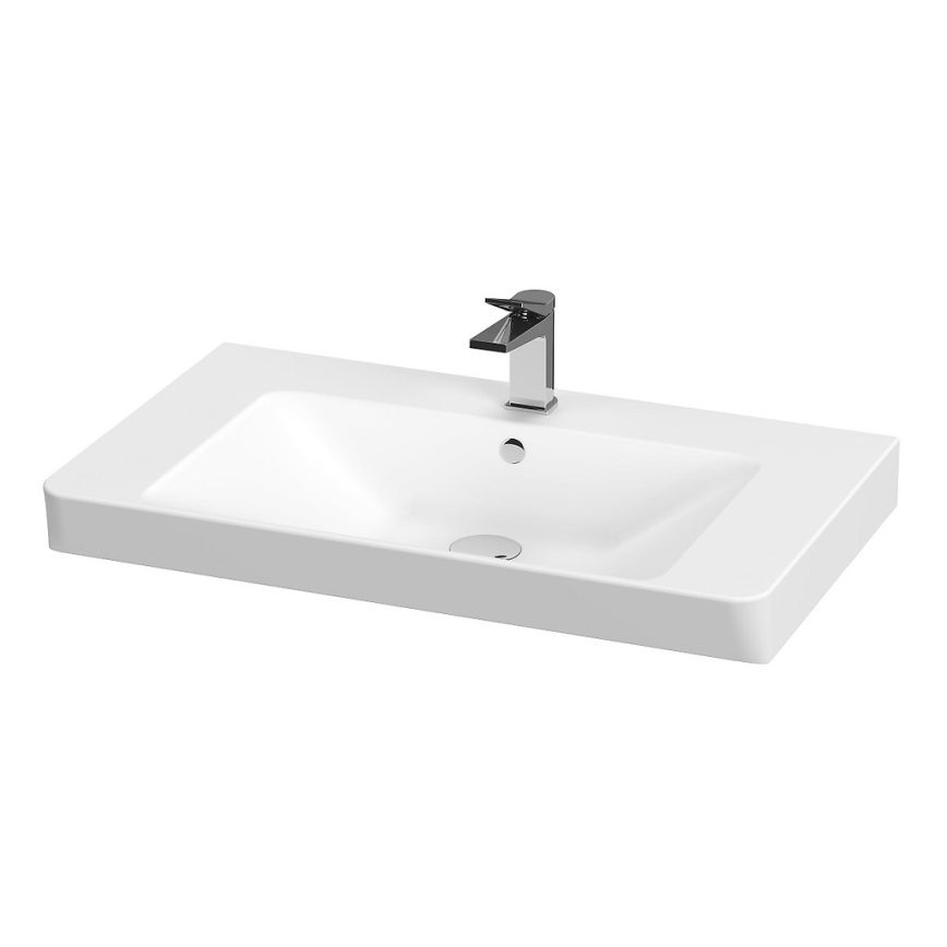 Cersanit S801-338-DSM - Armário suspenso para casa de banho com bacia ELODY 46x80 cm branco