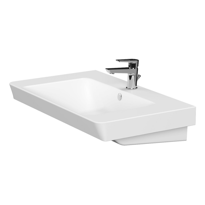 Cersanit S801-338-DSM - Armário suspenso para casa de banho com bacia ELODY 46x80 cm branco