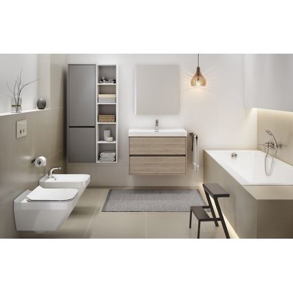 Cersanit S924-008 - Hanging casa de banho basin armário BARBARA 53,3x59,4 cm carvalho