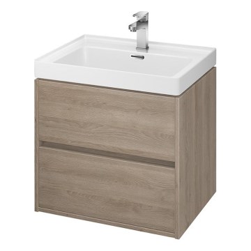 Cersanit S924-008 - Hanging casa de banho basin armário BARBARA 53,3x59,4 cm carvalho