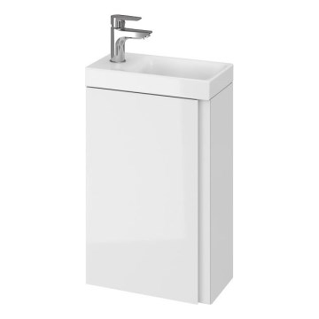 Cersanit S929-014 - Móvel de casa de banho para lavatório MEDDIE 59x39 cm branco brilhante