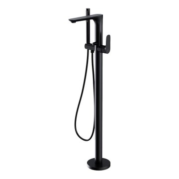 Cersanit S951-308 - Conjunto independente para banheira com torneira CREA preto