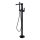 Cersanit S951-308 - Conjunto independente para banheira com torneira CREA preto