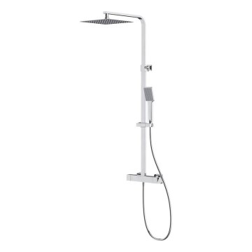 Cersanit S951-341 - Conjunto de duche com bateria termostática CITY cromo brilhante