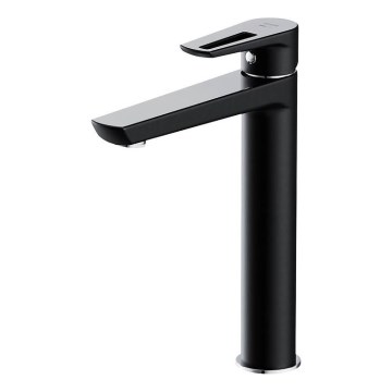 Cersanit S951-356 - Torneira do lavatório MILLE 27 cm preto + lixo