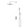 Cersanit S952-012 - Conjunto de duche com bateria encastrada MILLE cromo brilhante