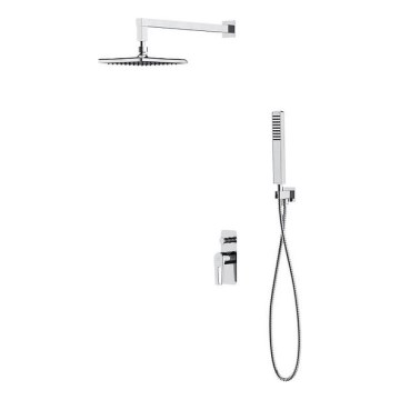 Cersanit S952-012 - Conjunto de duche com torneira embutida MILLE cromado brilhante