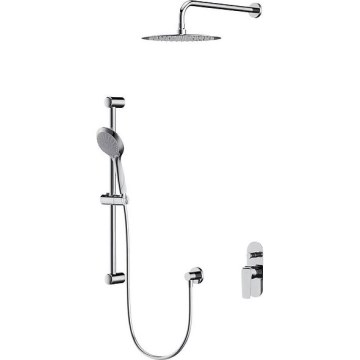 Cersanit S952-014 - Conjunto de duche com torneira embutida CITY cromado brilhante