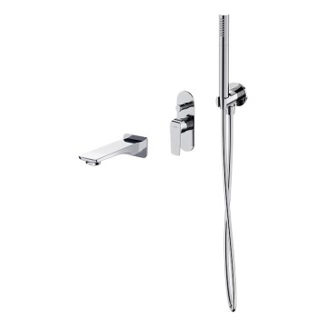 Cersanit S952-036 - Conjunto para banheira com torneira embutida CITY cromado brilhante