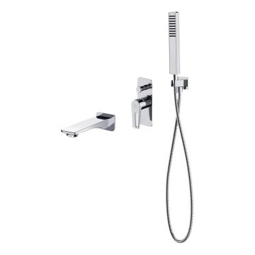 Cersanit S952-037 - Conjunto para banheira com torneira embutida MILLE cromado brilhante