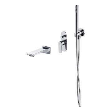 Cersanit S952-040 - Conjunto para banheira com torneira embutida MODUO cromado brilhante