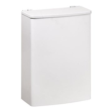 Cesto 19x26,5 cm inox/branco