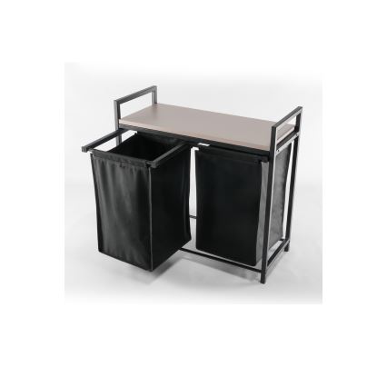 Cesto para roupa 75x70 cm preto