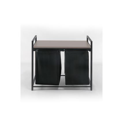 Cesto para roupa 75x70 cm preto