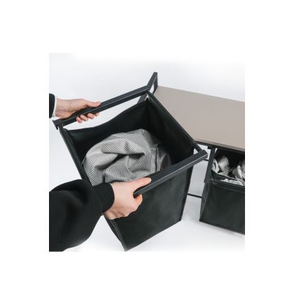 Cesto para roupa 75x70 cm preto
