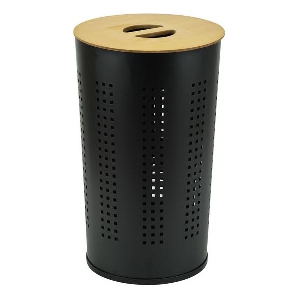 Cesto para a roupa suja 46 l preto