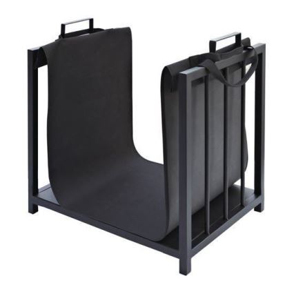 Cesto para madeira 50x50,5 cm preto