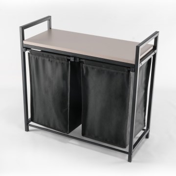 Cesto para roupa 75x70 cm preto