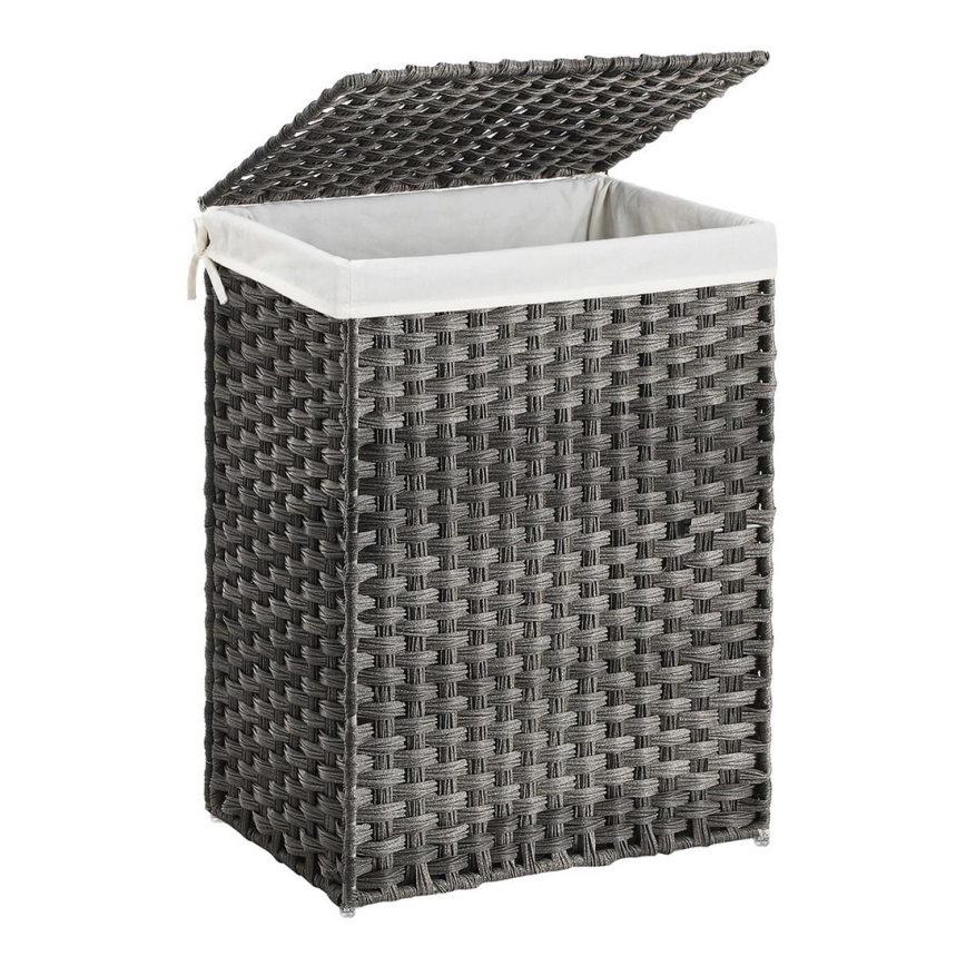 Cesto para roupa BLAINE cinzento