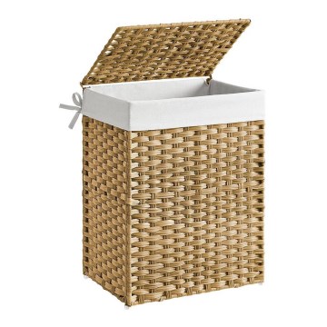 Cesto para roupa FLYN em rattan