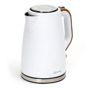 Chaleira 1,7 l 2400W/230V aço inoxidável/branco