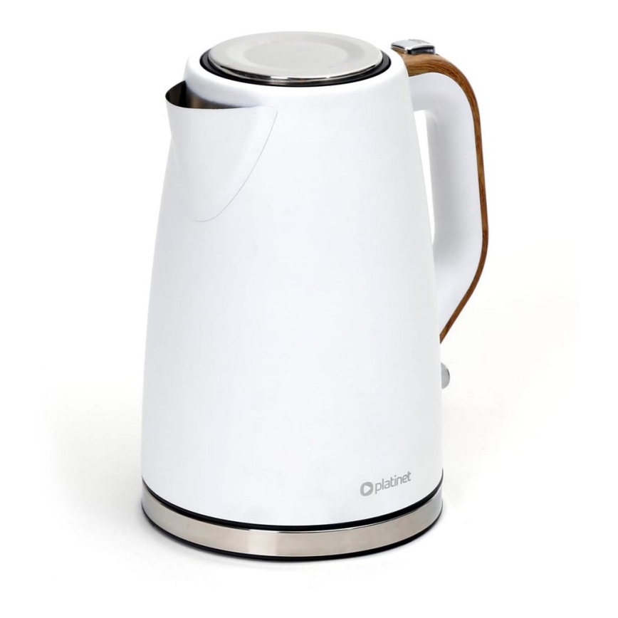 Chaleira 1,7 l 2400W/230V aço inoxidável/branco