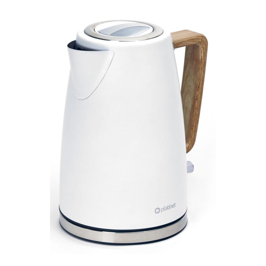 Chaleira 1,7 l 2400W/230V aço inoxidável/branco