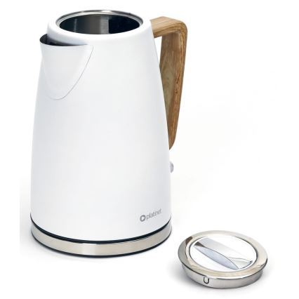 Chaleira 1,7 l 2400W/230V aço inoxidável/branco