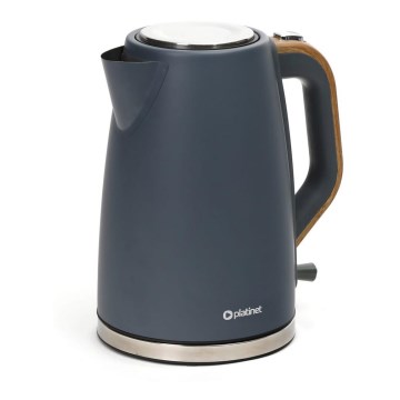 Chaleira 1,7 l 2400W/230V aço inoxidável/cinzenta