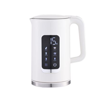 Chaleira com visor LCD 1,7 l 2200W/230V branco + copo de viagem 450 ml