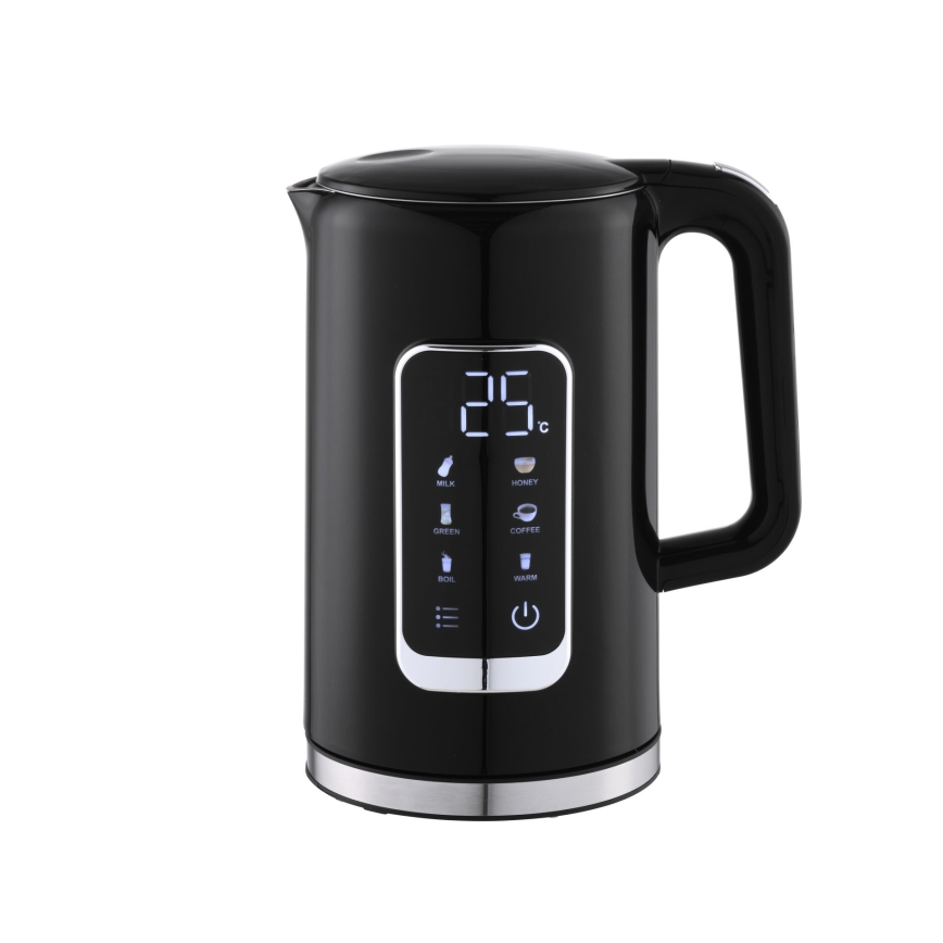 Chaleira com visor LCD 1,7 l 2200W/230V preto + copo de viagem 450 ml
