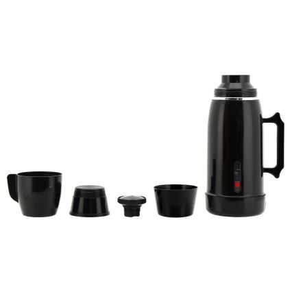 Chaleira de viagem/garrafa térmica 1 l 150W/12V preta