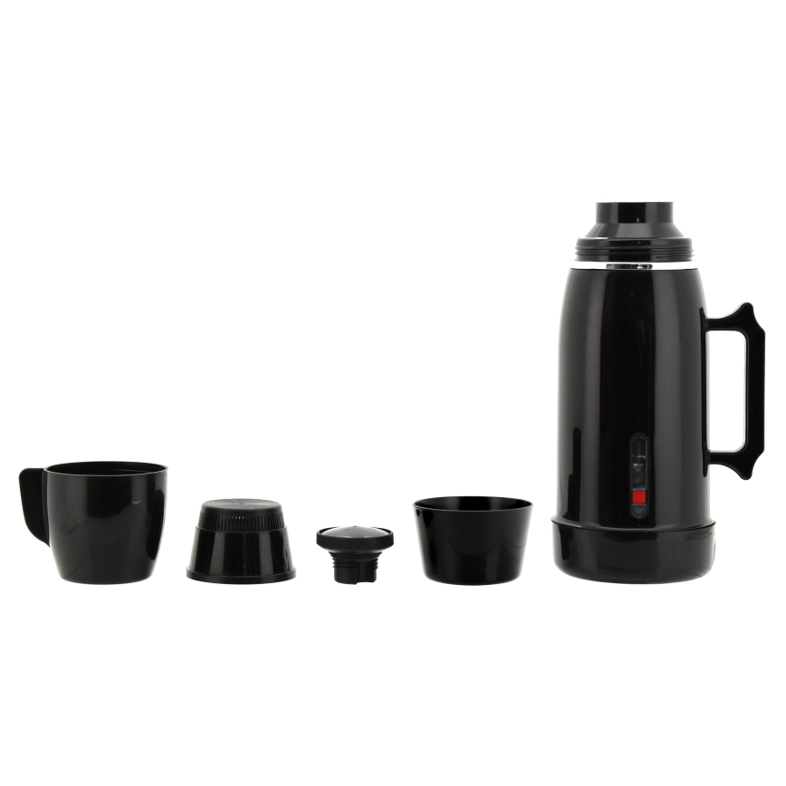 Chaleira de viagem/garrafa térmica 1 l 150W/12V preta