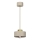 Chandeiler suspenso MARTI 1xE27/15W/230V bege/dourado